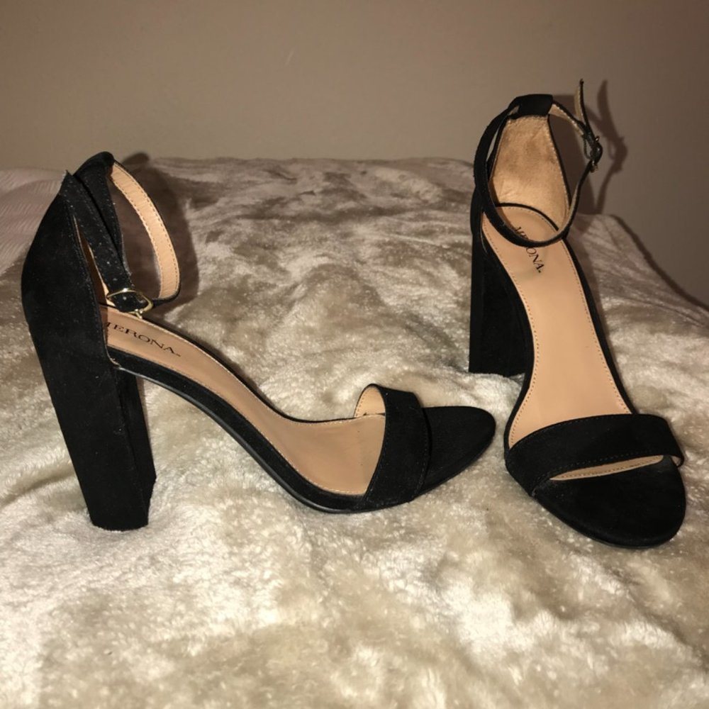 Black Block Heels
